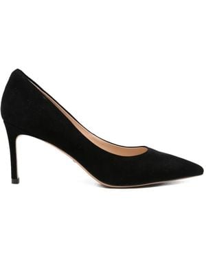 Linda Baumann Pointed-Toe Court Shoes - Black