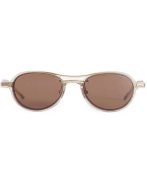 Maison Kitsuné X A. Society Lunettes De Soleil À Monture Ovale - Rose