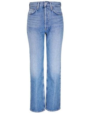 Agolde Whiskering-Effect Jeans - Blue