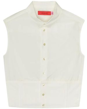 Eckhaus Latta Ärmelloses Hemd - Weiß