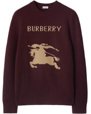 Burberry Wool-Cashmere Ekd Jumper - Purple