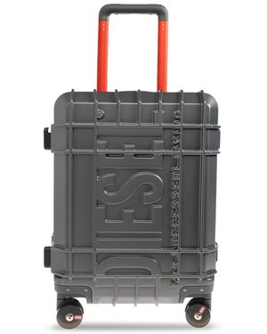 DIESEL Embossed-Logo Trolley - Grey