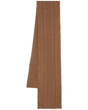 N.Peal Cashmere Pashmina de punto de ochos - Marrón
