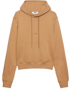 MSGM ドローストリング パーカー - ナチュラル