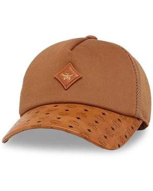MCM Cappello Da Baseball Diamond Con Monogramma - Marrone