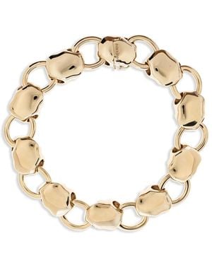Saint Laurent Collar de cadena tipo rolo - Metálico