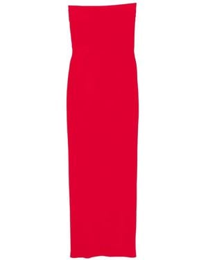 Norma Kamali Strapless Maxi Dress - Red