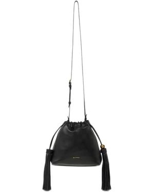 Etro Mini Leather Kalispera Bag With Tassels - Black