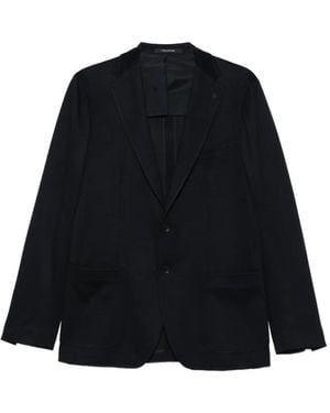 Tagliatore Patch-Pocket Blazer - Black