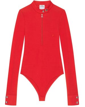 Courreges Zip-Up Body - Red