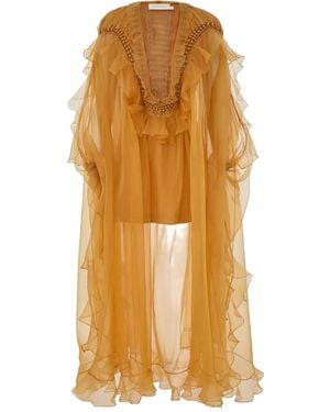 Zimmermann Geflochtenes Balance Abendkleid - Orange