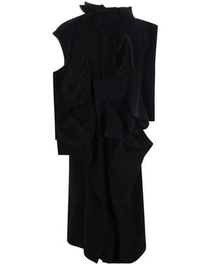 Yohji Yamamoto ドレープコート - ブラック