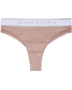 Balmain Logo Briefs - Natural