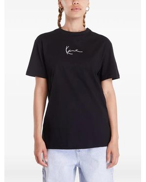 Karlkani T-Shirt Essential À Logo Brodé - Black