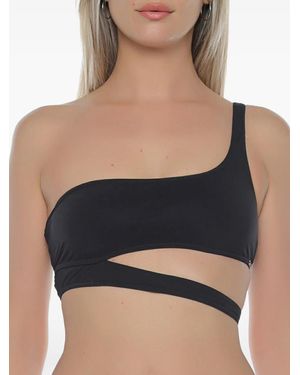 Banana Moon Asymo Asymmetrische Bikinitop Met Uitgesneden Details - Blauw
