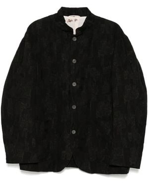 CALMLENCE Single-Breasted Blazer - Black