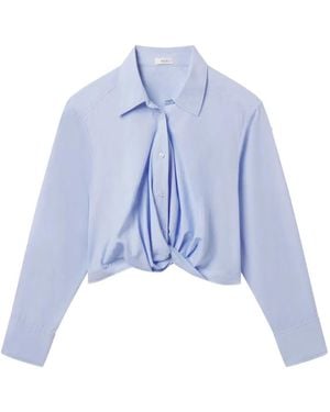 A.L.C. Leo Knotted Shirt - Blue