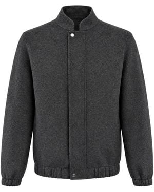 Franzese Collection Rolls Royce Reversible Bomber Jacket - Grey