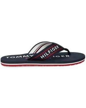 Tommy Hilfiger Logo Slides - White