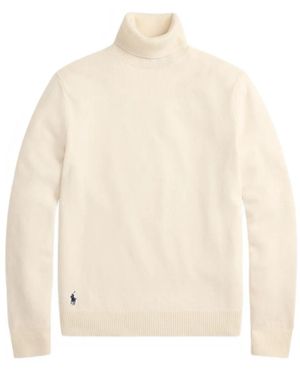 Polo Ralph Lauren Embroidered Roll-Neck Jumper - White
