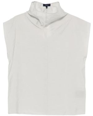Soeur High-Neck Blouse - White