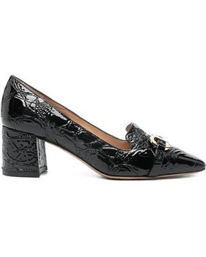 Ferragamo Gancini-Buckle Court Shoes - Black
