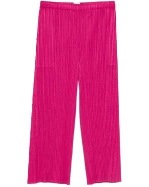 Pleats Please Issey Miyake Pleated Trousers - Pink