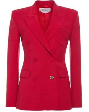 Gabriela Hearst Gavin Double-Breasted Blazer - Red