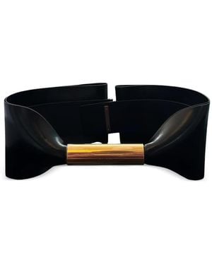 Givenchy Giant Bow Leather Belt - Black