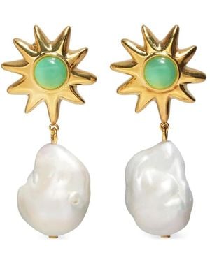 Lizzie Fortunato Pearl Drop Earrings - White