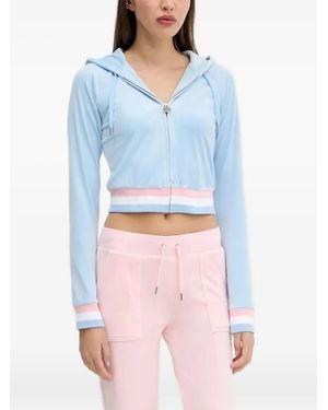 Juicy Couture Kapuzenjacke Mit Reißverschluss - Blau