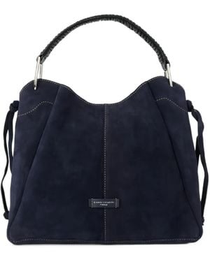 Gianni Chiarini Era Braided-Handle Shoulder Bag - Blue