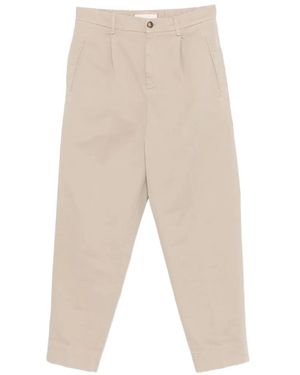 Bonheur Pleated Straight-Leg Trousers - White