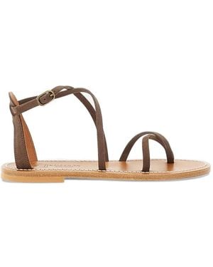 K. Jacques Strappy Buckle-Fastening Sandals - Brown