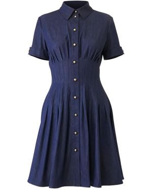 Carolina Herrera Denim Mini Dress - Blue