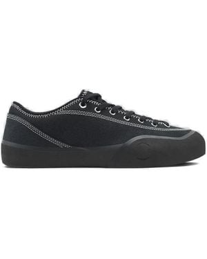Village PM 1.30Pm Contrast-Stitch Trainers - Black