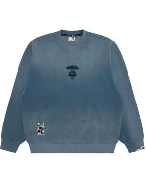 Aape By A Bathing Ape Logo-Print Sweatshirt - Blue