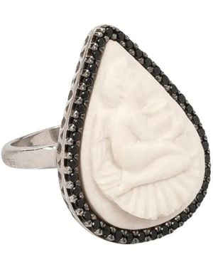 Cameo & Beyond Cherub Ring - White