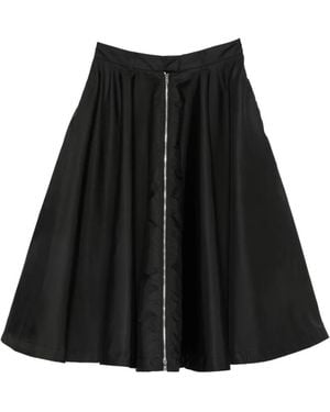Prada Midirock Aus Re-Nylon Mit Gürtel - Schwarz