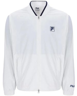 Fila Chaqueta Con Parche Del Logo - Blanco