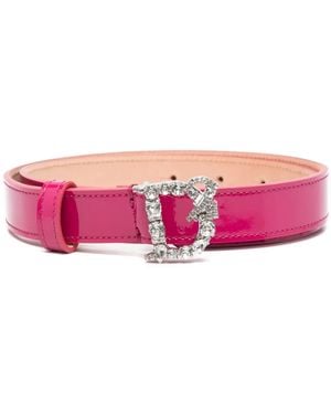 DSquared² Cinturón Con Detalle De Cristales - Rosa