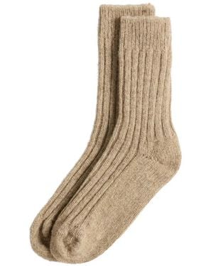 Woolrich Ribbed-Knit Socks - Natural