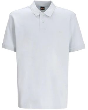 BOSS Cotton Polo Shirt - White