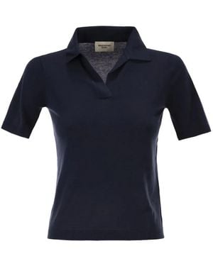 Weekend by Maxmara Short-Sleeve V-Neck T-Shirt - Blue