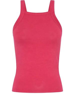 One Teaspoon Smiles Print Tank Top - Pink