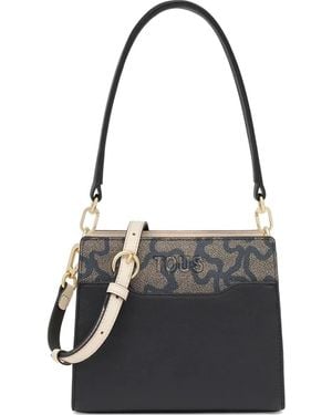 Tous Borsa A Tracolla Con Stampa - Nero