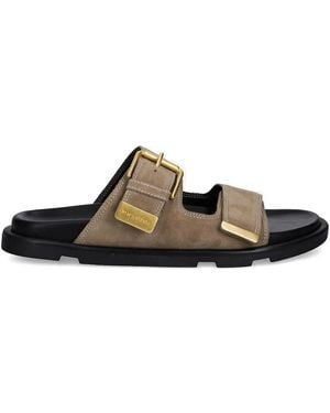 Marc O' Polo Buckle Double-Strap Sandals - Brown