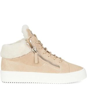 Giuseppe Zanotti Kriss Winter Mid-top Sneakers - Natural
