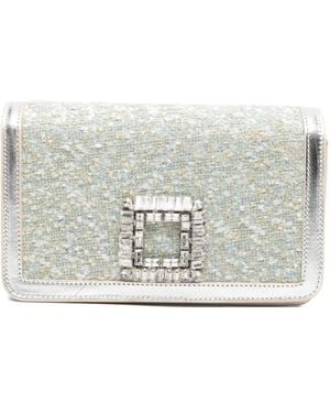 Roberto Festa Embellished Tilda Shoulder Bag - Grey