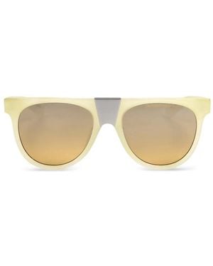 Calvin Klein Geometric-Frame Sunglasses - Natural
